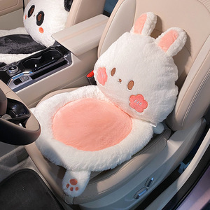 Felpa conejo coche cintura cuello almohada asiento cojín sofá Oficina descanso <span class=keywords><strong>silla</strong></span> Pad chica mujeres amantes coche Interior lindo - Product Image 5