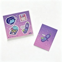 Lot d'autocollants anime, motifs de dessins animés mignons, découpés, effet brillant, autocollants adhésifs pour enfants, cadeaux pour les fêtes d'anniversaire
