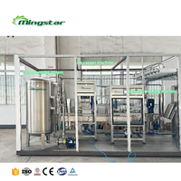 Ligne de production complète d'eau en fût de 5 gallons TXG-150, machine de lavage, de remplissage et de bouchage avec installation de traitement de l'eau