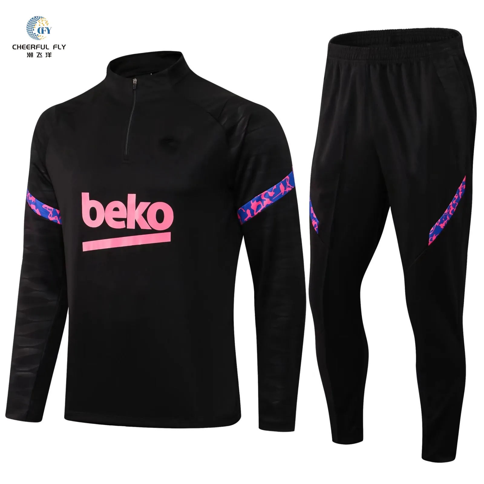 Long Sleeve Men Football Jersey Custom Game Suit Team Training Uniform Set Soccer Wear