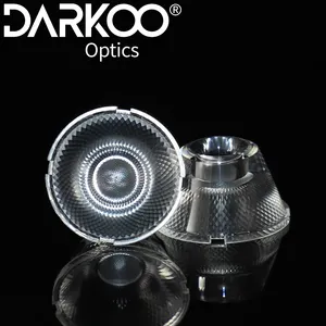 Lente luminosa ottica personalizzata lente in plastica per faretto da 8 gradi lente per illuminazione interna per lenti di messa a fuoco a Led con luce a binario