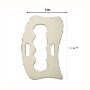 OEM/ODM Logo personalizzato 304 in acciaio inox Gua Sha massaggiatore fisico e per la terapia del viso apparecchio per raschiare - Product Image 3