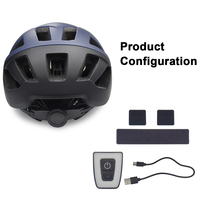 Casque urbain personnalisable vélo de route scooter de banlieue avec vélo léger casque de cycliste avec visière et feu arrière rouge