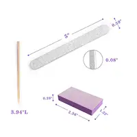 Venta caliente Profesional Desechable 3-en-1 Kit de manicura Básico de 3 piezas Juego de cuidado de uñas