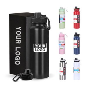 Thermos sport isotherme grande capacité avec logo personnalisé, double paroi sous vide, en acier inoxydable, tasse thermique de voyage - Product Image 1