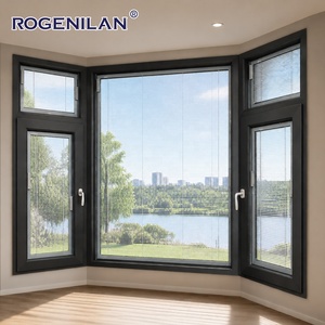 Fenêtres en verre trempé insonorisées en aluminium sur mesure Rogenilan pour baies vitrées avec stores - Product Image 5