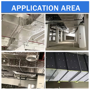 Industrial Construction Fire Resistant Roof Panel Glass Wool Board Insulation with Aluminum Foil Modern Square Sheet - Product Image 6