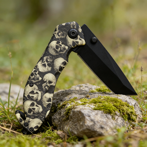 Navaja Plegable Multiusos de Acero Inoxidable con Mango de Aluminio, Cuchillas Afiladas, Cuchillos para Acampar al Aire Libre, Personalizables OEM - Product Image 1