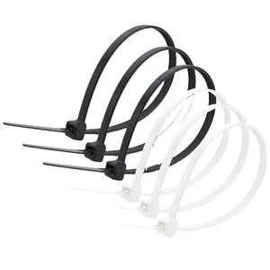High Tensile Best Performance Black and White Self-locking Plastic Cable Ties Zip Ties Nylon 66 Cable Tie Wraps