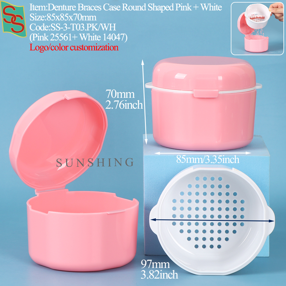 ถาดสีชมพู+ขาว