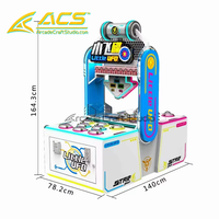 Machine de jeu d'arcade à monnayeur pour enfants, modèle ACS Hot Sale, jeu de frappe à la souris et petit OVNI, pour usage intérieur