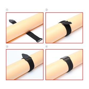 2x fasce da polso in cotone e pelle con Logo personalizzato per il sollevamento pesi fasce per il pedalino per la bici da ginnastica per la casa - Product Image 4