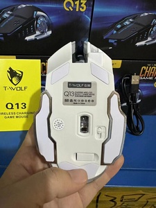 Q13 беспроводная мышь синий зуб двойной режим 2,4 г светящаяся Механическая игра оптовая продажа без звука - Product Image 5