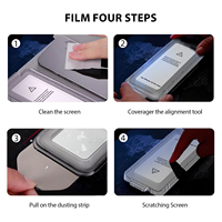 Protecteur d'écran en verre trempé anti-espion avec applicateur sans poussière et installation facile pour iPhone 14 15 16 17 18 Pro Max Plus