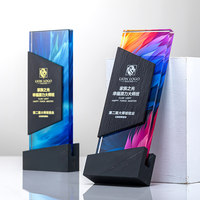 Trofeo Conmemorativo de Cristal Personalizado de Alta Calidad, Premio Empresarial con Impresión a Todo Color, Trofeo de Cristal Personalizado con Impresión a Todo Color