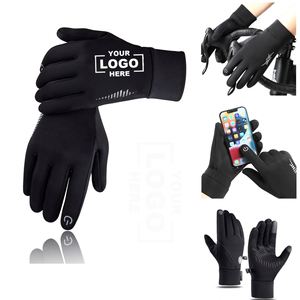 Gants chauds d'hiver pour hommes, pour le cyclisme, la course à pied, le ski, imperméables, coupe-vent, compatibles avec les écrans tactiles - Product Image 2