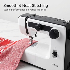 Machine à coudre multifonction UFR-738, 38 points, ensemble d'accessoires complet, certifiée CE, kit de couture domestique pour la confection de vêtements DIY à la maison - Product Image 5