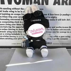 Sac à dos en tissu noir de marque de luxe <span class=keywords><strong>Paris</strong></span>, accessoires pour poupées en peluche, vêtements pour poupées, tenues pour poupées, adaptés à labubu, âge 14+ - Product Image 4