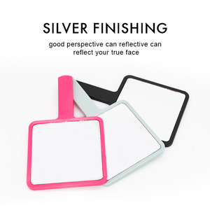 Bán buôn ABS nhựa duy nhất hai mặt biểu tượng tùy chỉnh trang điểm kích thước nhỏ cầm tay mỹ phẩm Vanity gương - Product Image 3