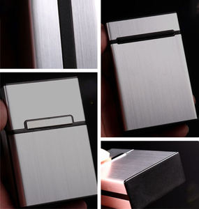 Étui à cigarettes en alliage d'aluminium pour hommes, étui rétro en métal, vente en gros personnalisé - Product Image 4