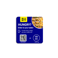 Étiquette NFC adhésive 13,56 MHz à code URL, imprimable, pour menu de table (NFC/QR) - Meilleures ventes