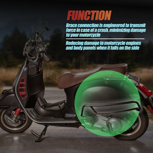 กันชนกันล้มสำหรับรถมอเตอร์ไซค์ XXUN สำหรับ <span class=keywords><strong>VESPA</strong></span> GTS <span class=keywords><strong>125</strong></span> 300 <span class=keywords><strong>GTV</strong></span> 300 ปี 2007-2022 - Product Image 3