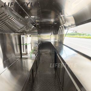 Remorque alimentaire รถกาแฟรถขายอาหารไก่งวง churros Taco BBQ พิซซ่ามีอุปกรณ์ครบครันสำหรับร้านอาหาร - Product Image 6