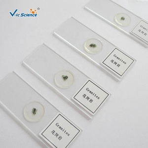 顕微鏡用標本スライド 高品質 教材用顕微鏡標本 鉱物岩石薄片スライドセット - Product Image 1