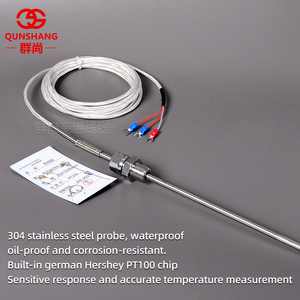 Di chuyển chủ đề PT100 cảm biến nhiệt độ ba dây bạch kim kháng nhiệt 3-Core mạ bạc cảm biến nhiệt độ - Product Image 5