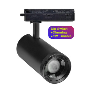LEDEAST T085-FB - Iluminación LED de Riel Atenuable Personalizada de 30 W, CRI90, Negro/Blanco, Foco de Riel para Sala de Exposiciones de Museos, CE y RoHS - Product Image 6