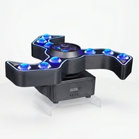 Projecteur laser LED RGBW 150W DMX512 à commande vocale pour scène, soirées, KTV, clubs, petit format, corps en ABS robuste