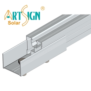Art Sign Factory Direct Customized Aluminum Solar Rail Connector <strong>Component</strong> Kits Solar <strong>Panel</strong> <strong>Mounting</strong> Rail Splice - Product Image 4