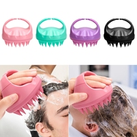 Brosse de massage du cuir chevelu en silicone douce et respectueuse de la peau, peigne de massage pour le lavage des cheveux, brosse de massage SPA, outil capillaire pour salon de beauté