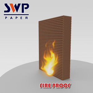 Hot Selling Greenhouse Flame Retard ant Verdunstung skühl kissen Basis Kraft papier Luftkühler für Kühl kissens ystem Neuer Zustand - Product Image 5