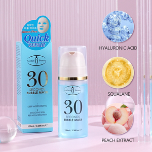 <span class=keywords><strong>Mascarilla</strong></span> Facial de Burbujas con Ácido Hialurónico y Escualano, Prebase de Maquillaje de Melocotón, Hidratante Profunda, Reparadora de la Piel, <span class=keywords><strong>Mascarilla</strong></span> Facial Iluminadora - Product Image 4