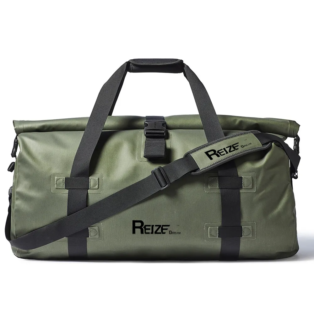 factory new trendy green 840D TPU waterproof duffle bag travel sport large foldable gym dry bag