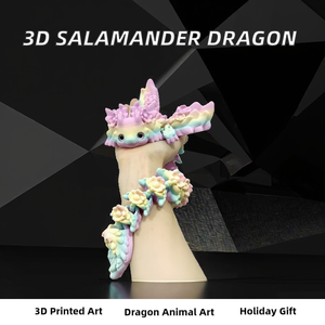 Adorno de Escritorio de Salamandra Dragón Impreso en 3D, Figura de Acción, Manualidades para el Hogar y la Oficina, Regalo de Navidad, 12+ FUSEJOY M718 - Product Image 2