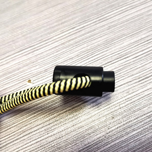 Hebilla cilíndrica de resorte de un solo orificio de 5 mm, accesorio de plástico para cordones de zapatos, mochilas y abrigos - Product Image 3