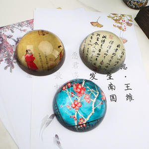 60mm Dome Brief besch werer K9 Grade Kristallglas Brief besch werer Custom ized Picture Design Papier gewicht - Product Image 2