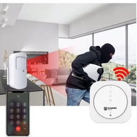 Système d'alarme domestique durable intelligent sans fil Wi-Fi filaire avec détection de mouvement, panique et intrusion pour la maison – Nouveau système d'alarme domestique