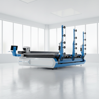 Machine de découpe de verre CNC entièrement automatique avec table de chargement, d'inclinaison et de brisage pour la production de verre flotté et de miroirs