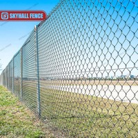 Valla de eslabones galvanizados de malla de diamante tejido al por mayor