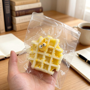 Giocattolo Sensoriale Morbido in TPR a Forma di Waffle al Formaggio, Altamente Elastico, Confortevole al Tatto, Antistress, Regalo Creativo per Bambini e <span class=keywords><strong>Adulti</strong></span> - Product Image 4