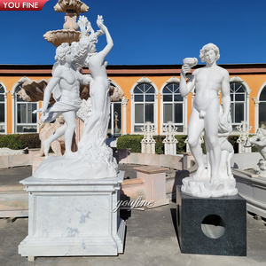 Statua Classica di Uomo Nudo in Marmo, <span class=keywords><strong>Scultura</strong></span> di <span class=keywords><strong>Apollo</strong></span> in Marmo Bianco per Esterni - Product Image 5