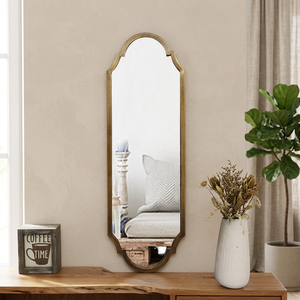 European Traditional Art Deco Decorative Glass Electricity-Free Bathroom Vanity <b>Large</b> Hand Carved Classic Cabinet Wall Mirror - Product Image 3