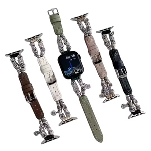 Bracelets perlés de remplacement pour montres connectées <span class=keywords><strong>Apple</strong></span> <span class=keywords><strong>Watch</strong></span> pour femmes – Sangles compatibles avec les séries 8/7/6/5/4/3/2 - Product Image 1