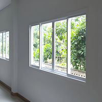 Ventana Corredera de UPVC con Aislamiento Térmico, Vidrio Bajo Emisivo Doble Templado y Junta de EPDM para Proyectos de Construcción Energéticamente Eficientes