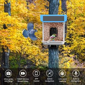 Haute qualité Smart Free AI 11000 + espèces d'oiseaux Mangeoire à oiseaux et fonction de détection de mouvement reconnaissance mangeoires d'oiseaux intelligentes avec caméra - Product Image 5