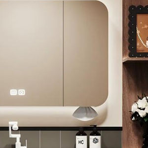 Armoire <span class=keywords><strong>de</strong></span> <span class=keywords><strong>salle</strong></span> <span class=keywords><strong>de</strong></span> <span class=keywords><strong>bain</strong></span> <span class=keywords><strong>de</strong></span> haute qualité en PVC <span class=keywords><strong>de</strong></span> 80 cm avec <span class=keywords><strong>miroir</strong></span> LED et fonction anti-buée, vente en gros et très demandée - Product Image 4