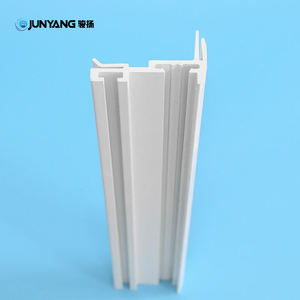 Baja tahan lama profil ekstrusi PVC plastik kaku keras untuk lemari es pintu jendela lemari produk eksklusif perusahaan - Product Image 3
